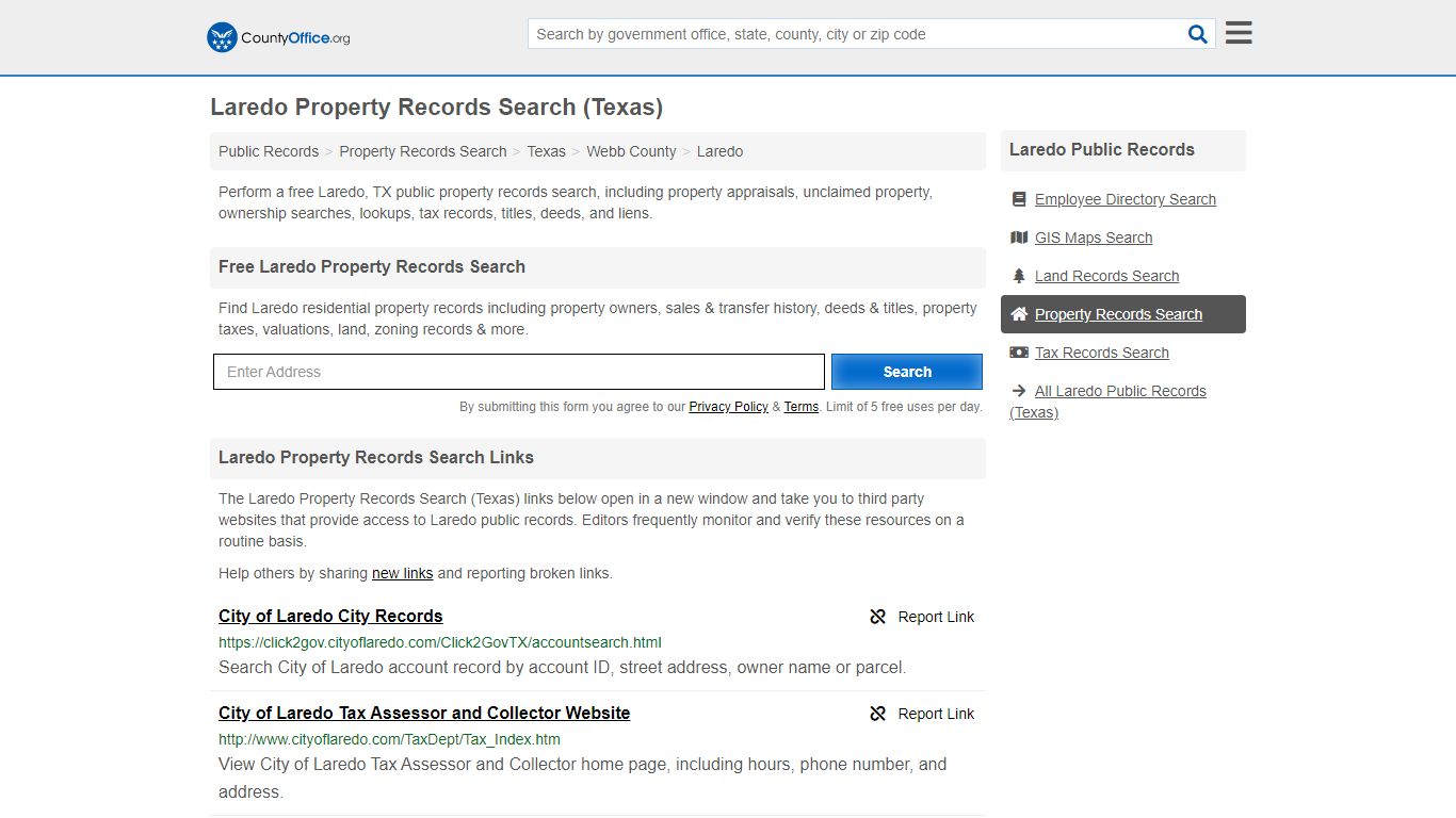 Property Records Search - Laredo, TX (Assessments, Deeds ...